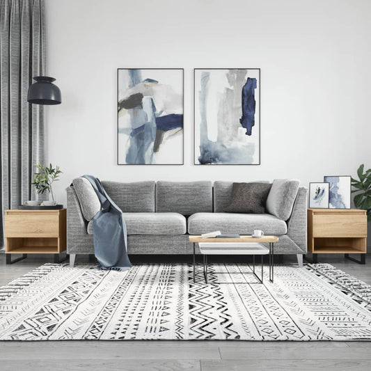 Tavolini Salotto 2pz Rovere Sonoma 50x46x50cm Legno Multistrato | homemem39