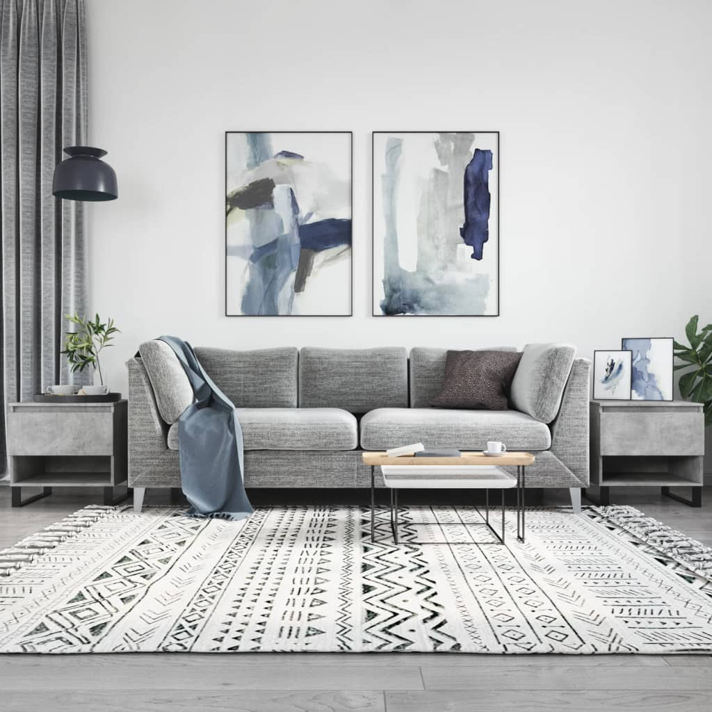 Tavolini Salotto 2pz Grigio Cemento 50x46x50 Legno Multistrato | homemem39