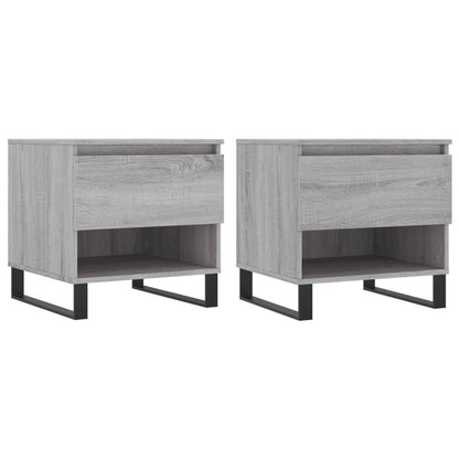 Tavolini Salotto 2pz Grigio Sonoma 50x46x50cm Legno Multistrato | homemem39