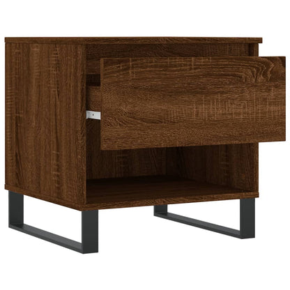 Tavolini Salotto 2pz Rovere Marrone 50x46x50 Legno Multistrato | homemem39