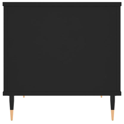 Tavolino da Salotto Nero 60x44,5x45 cm in Legno Multistrato | homemem39