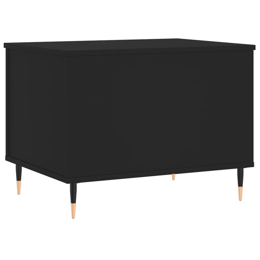 Tavolino da Salotto Nero 60x44,5x45 cm in Legno Multistrato | homemem39