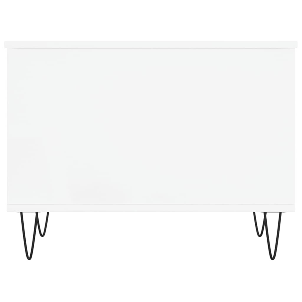 Tavolino da Salotto Bianco 60x44,5x45 cm in Legno Multistrato | homemem39