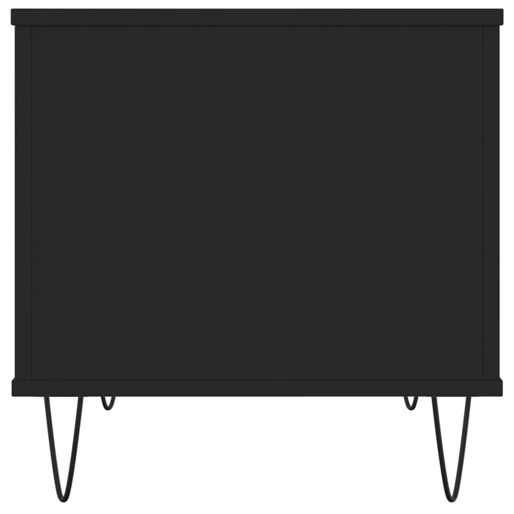 Tavolino da Salotto Nero 60x44,5x45 cm in Legno Multistrato | homemem39