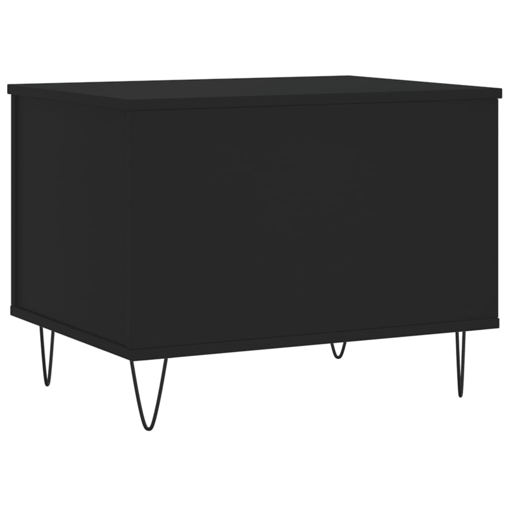 Tavolino da Salotto Nero 60x44,5x45 cm in Legno Multistrato | homemem39
