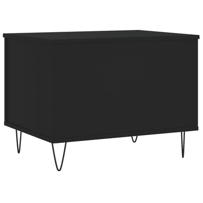 Tavolino da Salotto Nero 60x44,5x45 cm in Legno Multistrato | homemem39