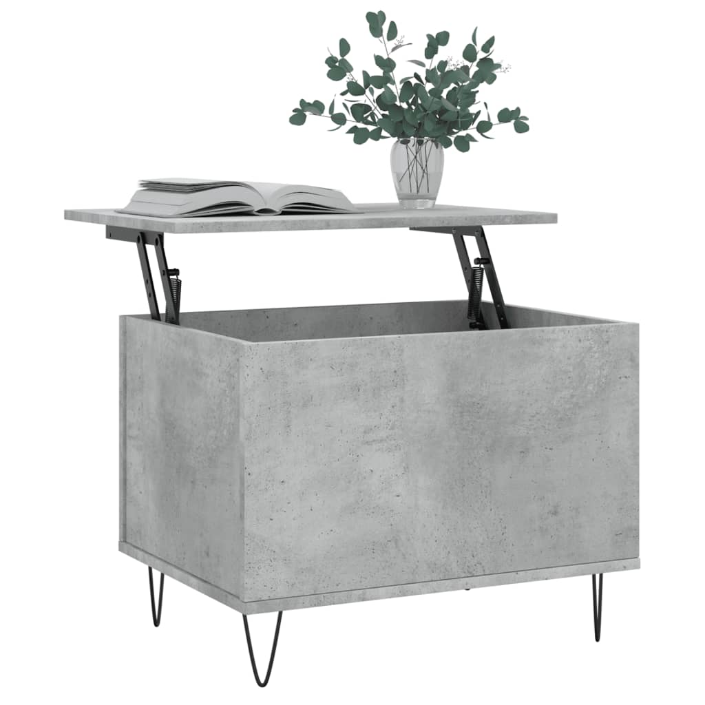 Tavolino Salotto Grigio Cemento 60x44,5x45 cm Legno Multistrato | homemem39