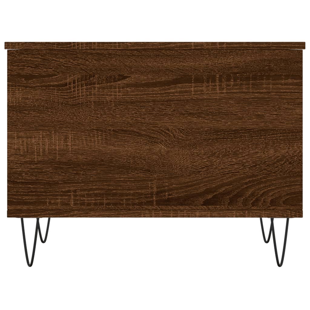 Tavolino Salotto Rovere Marrone 60x44,5x45 cm Legno Multistrato