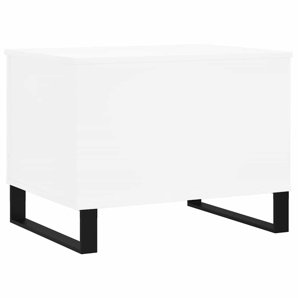 Tavolino da Salotto Bianco 60x44,5x45 cm in Legno Multistrato | homemem39
