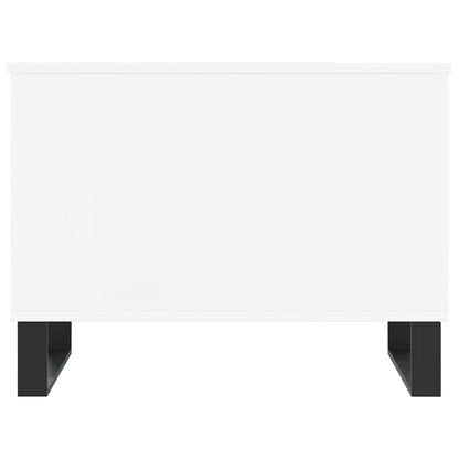 Tavolino da Salotto Bianco 60x44,5x45 cm in Legno Multistrato | homemem39