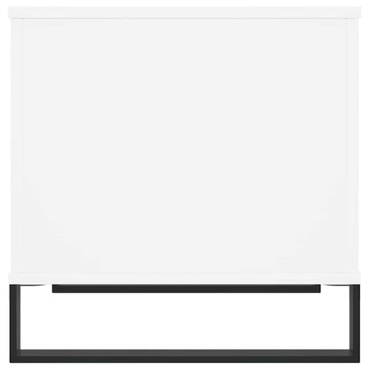 Tavolino da Salotto Bianco 60x44,5x45 cm in Legno Multistrato