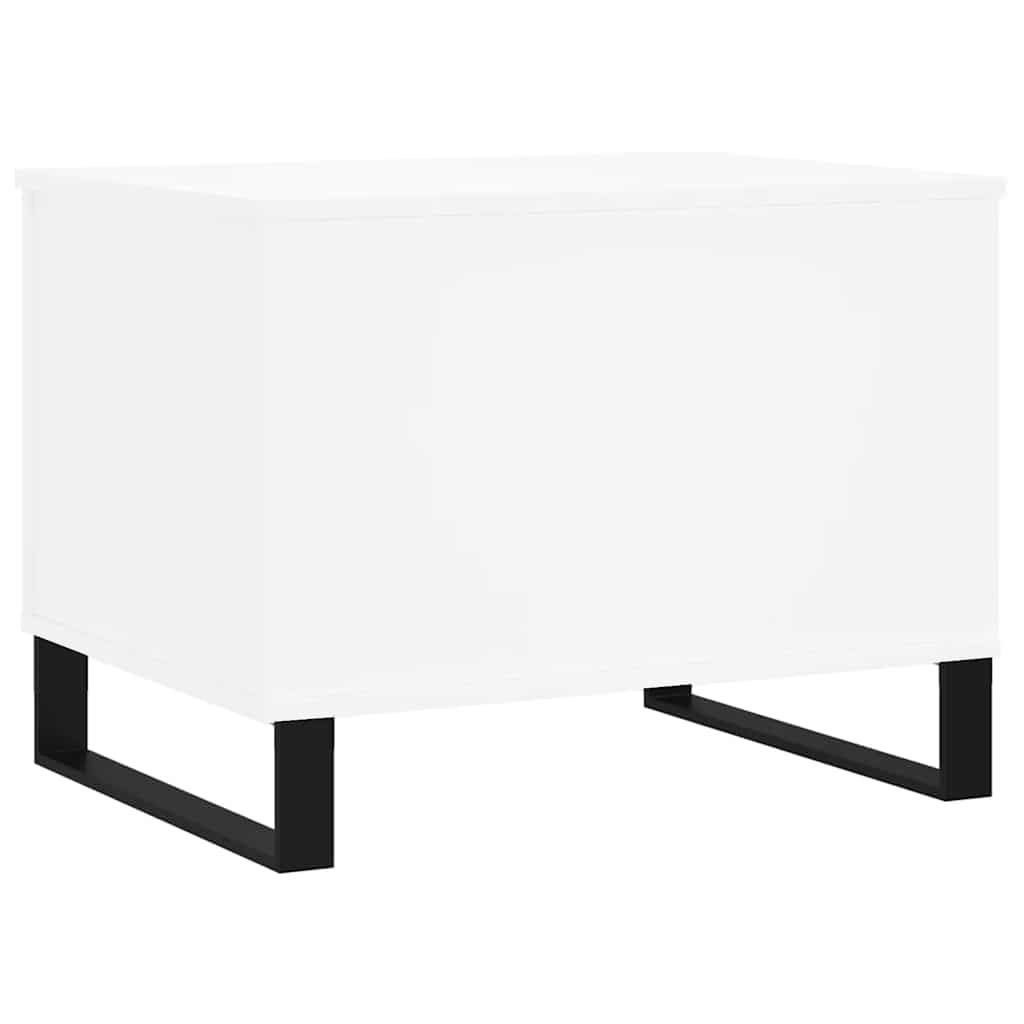Tavolino da Salotto Bianco 60x44,5x45 cm in Legno Multistrato | homemem39