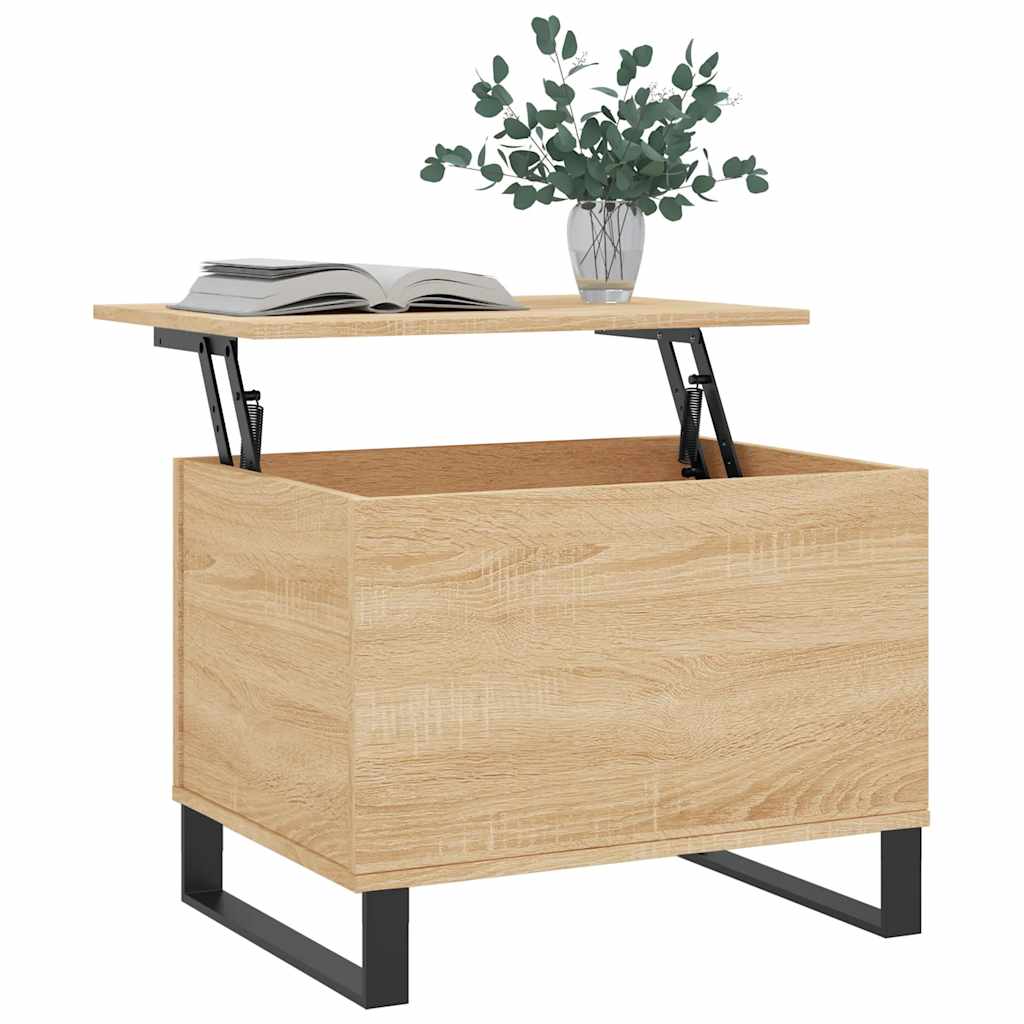 Tavolino Salotto Rovere Sonoma 60x44,5x45 cm Legno Multistrato | homemem39