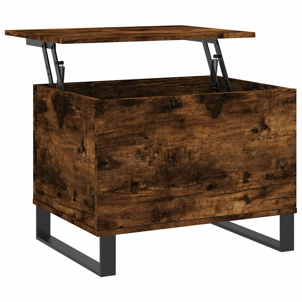 Tavolino da Salotto Rovere Fumo 60x44,5x45 cm Legno Multistrato | homemem39