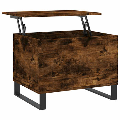 Tavolino da Salotto Rovere Fumo 60x44,5x45 cm Legno Multistrato | homemem39