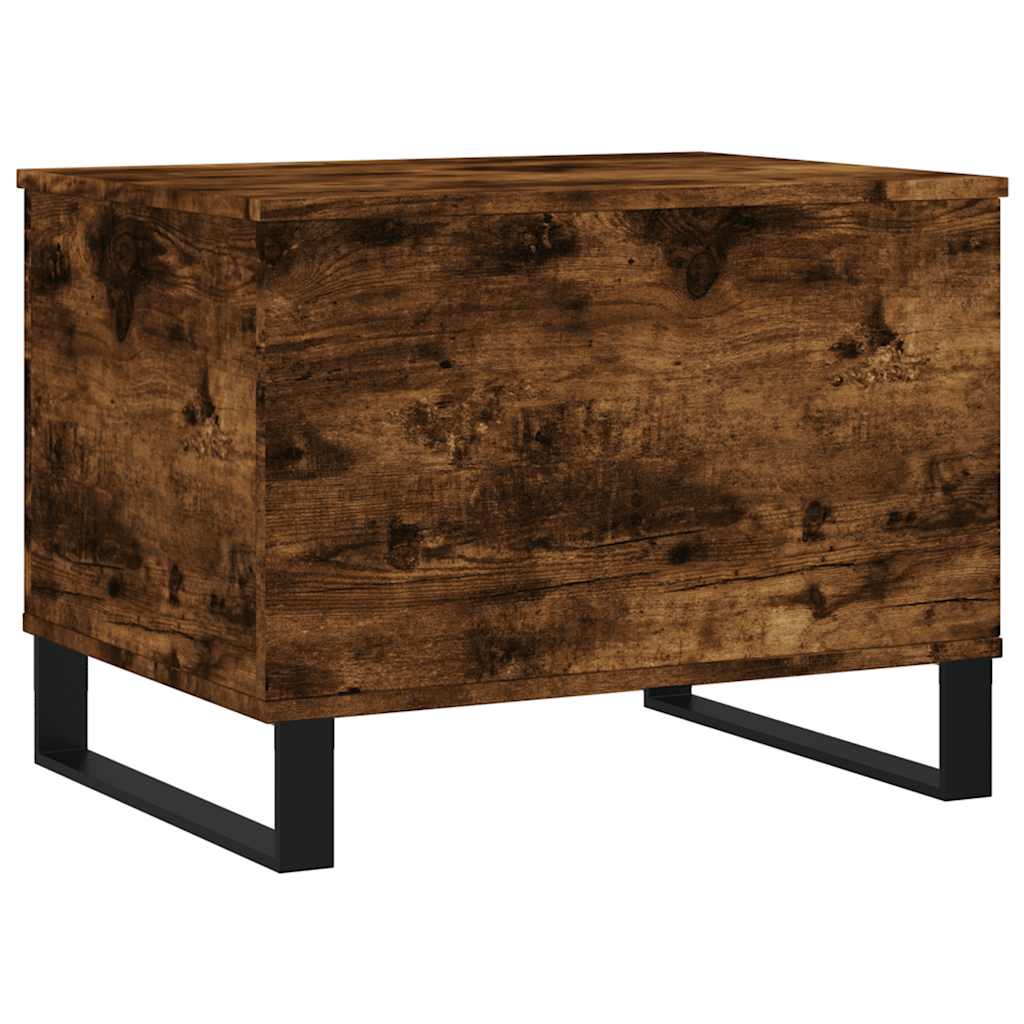 Tavolino da Salotto Rovere Fumo 60x44,5x45 cm Legno Multistrato | homemem39