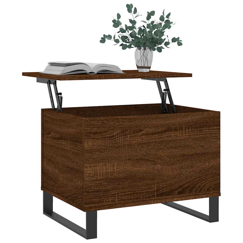 Tavolino Salotto Rovere Marrone 60x44,5x45 cm Legno Multistrato | homemem39