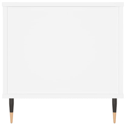 Tavolino da Salotto Bianco 90x44,5x45 cm in Legno Multistrato