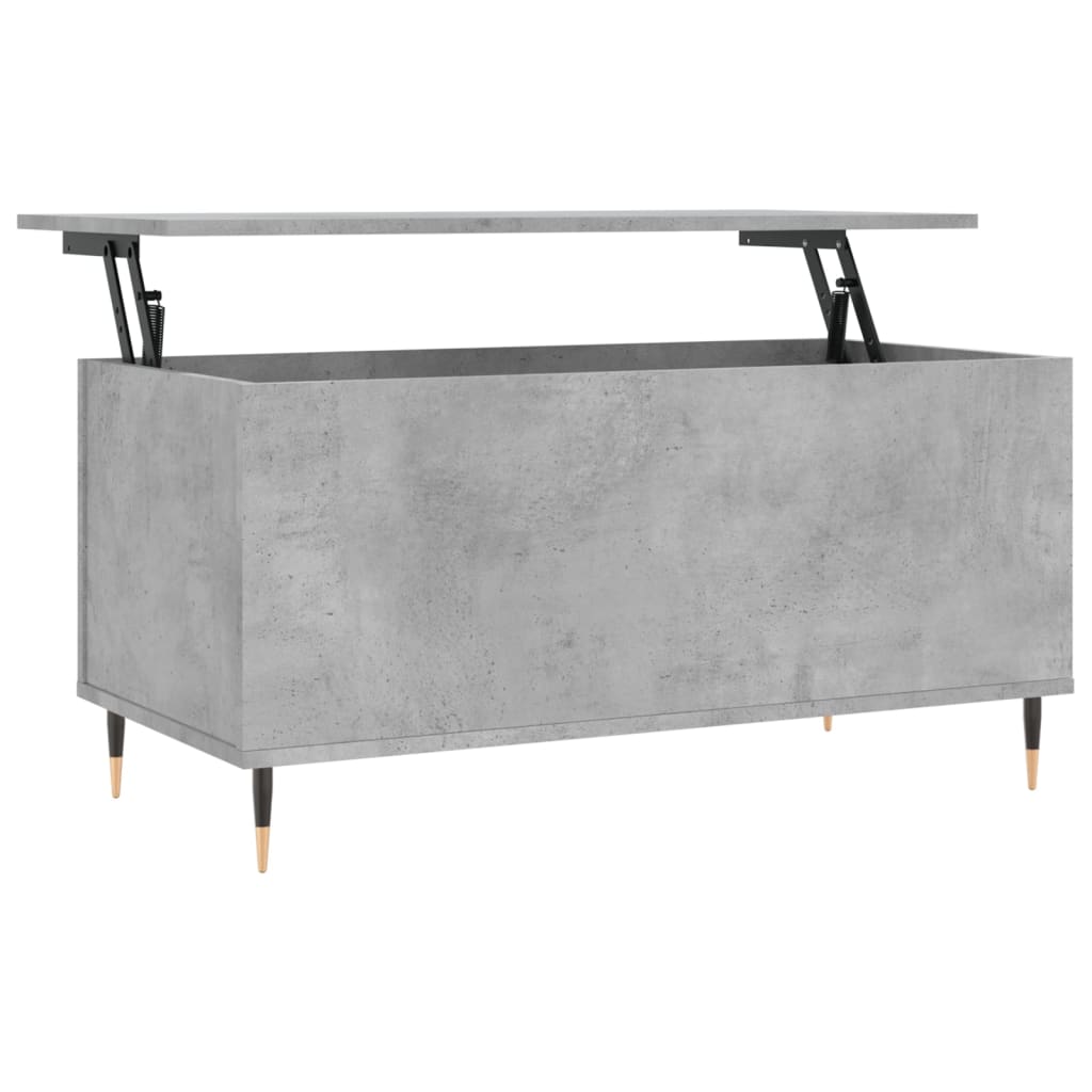 Tavolino Salotto Grigio Cemento 90x44,5x45 cm Legno Multistrato | homemem39