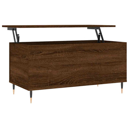 Tavolino Salotto Rovere Marrone 90x44,5x45 cm Legno Multistrato | homemem39