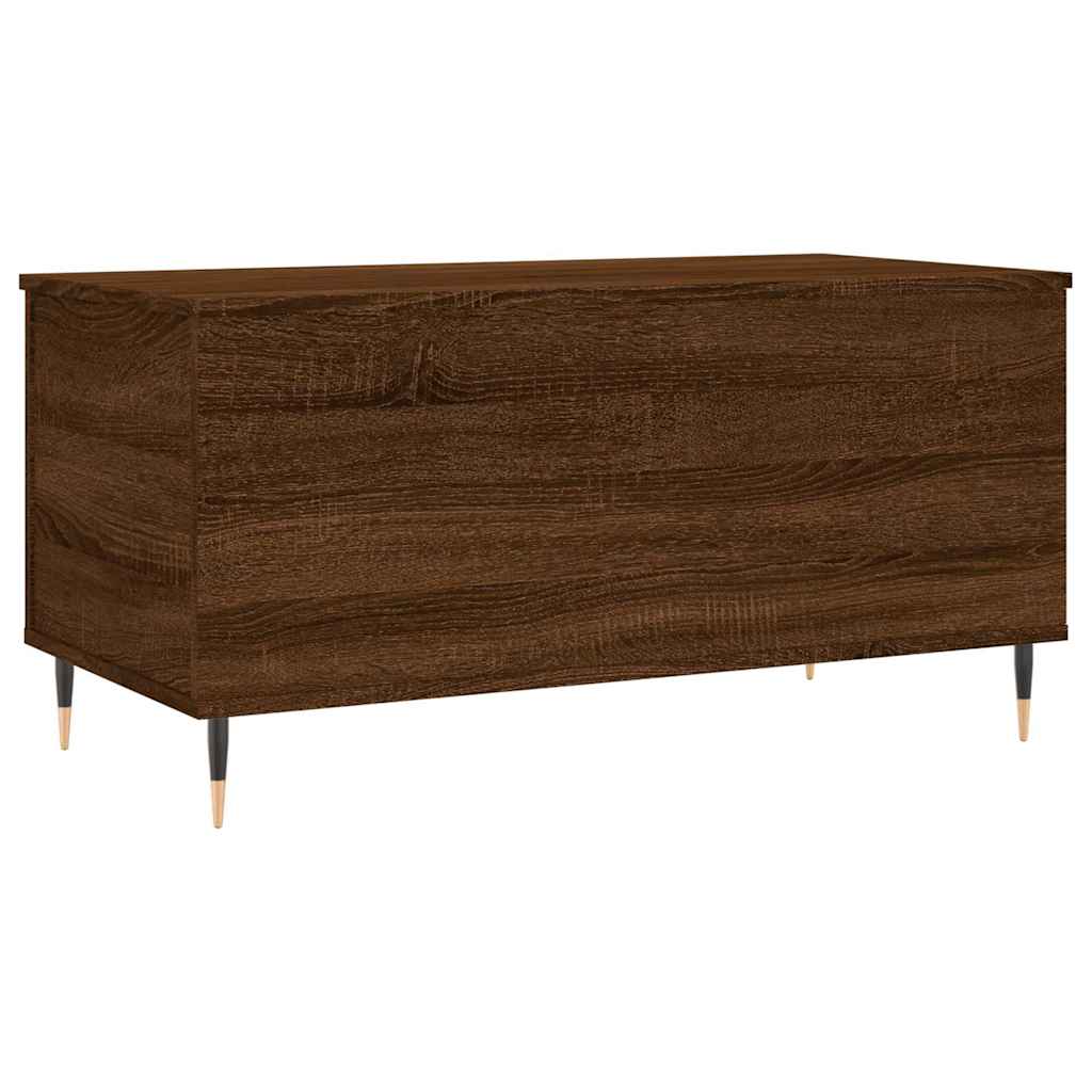 Tavolino Salotto Rovere Marrone 90x44,5x45 cm Legno Multistrato | homemem39