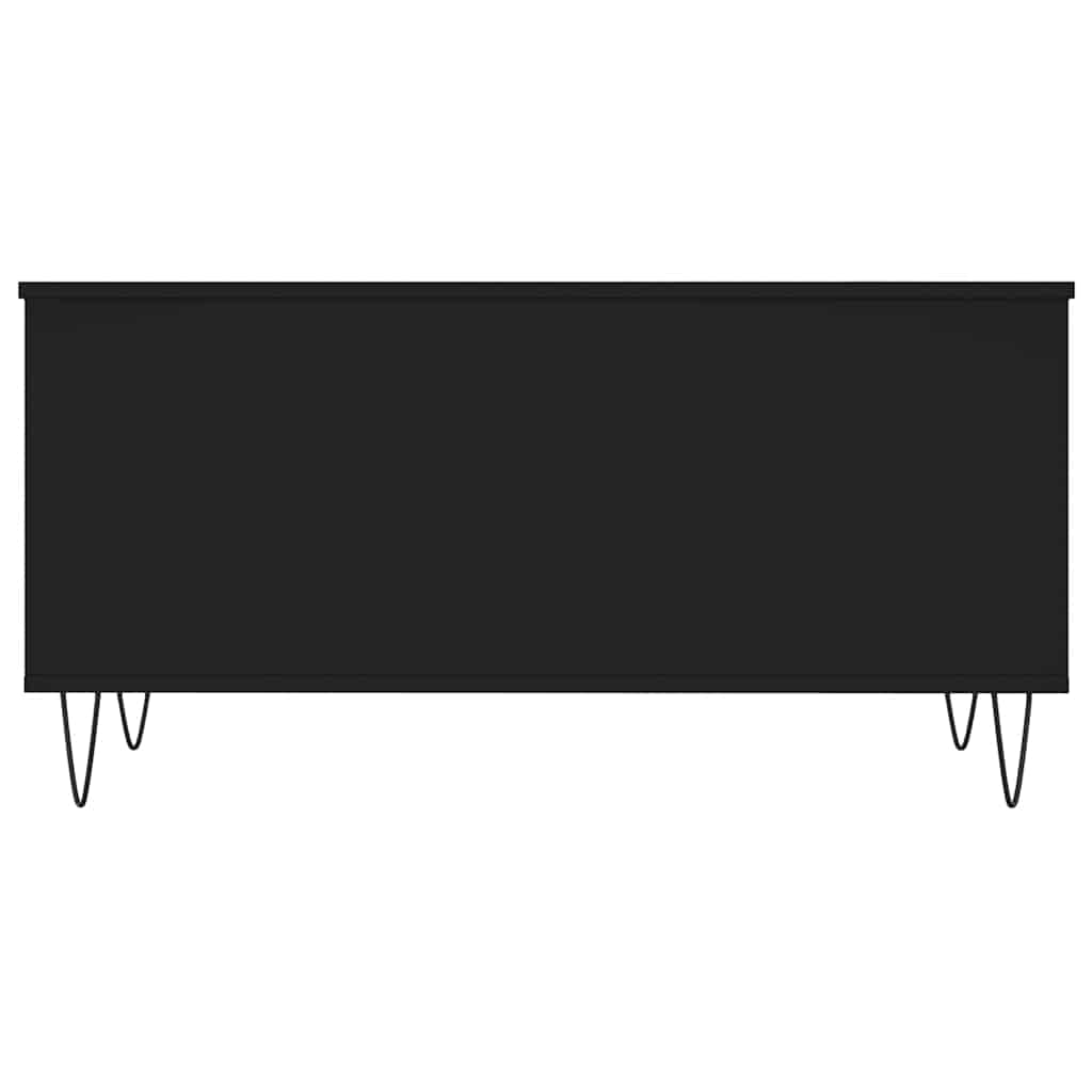 Tavolino da Salotto Nero 90x44,5x45 cm in Legno Multistrato | homemem39
