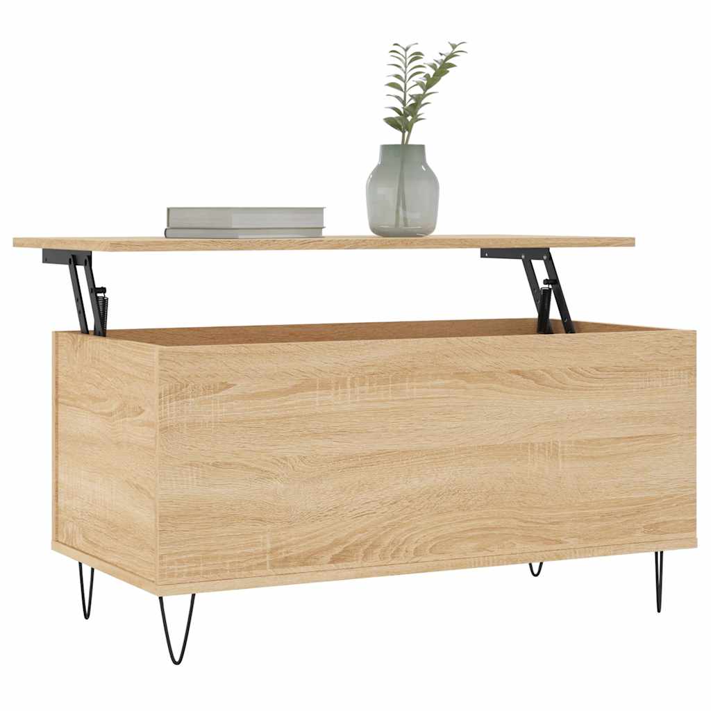 Tavolino Salotto Rovere Sonoma 90x44,5x45 cm Legno Multistrato | homemem39