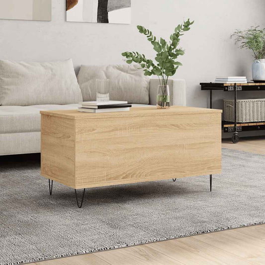 Tavolino Salotto Rovere Sonoma 90x44,5x45 cm Legno Multistrato | homemem39