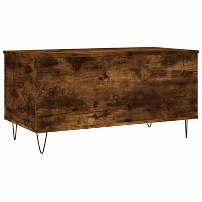 Tavolino da Salotto Rovere Fumo 90x44,5x45 cm Legno Multistrato | homemem39