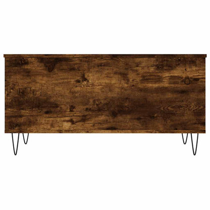 Tavolino da Salotto Rovere Fumo 90x44,5x45 cm Legno Multistrato | homemem39