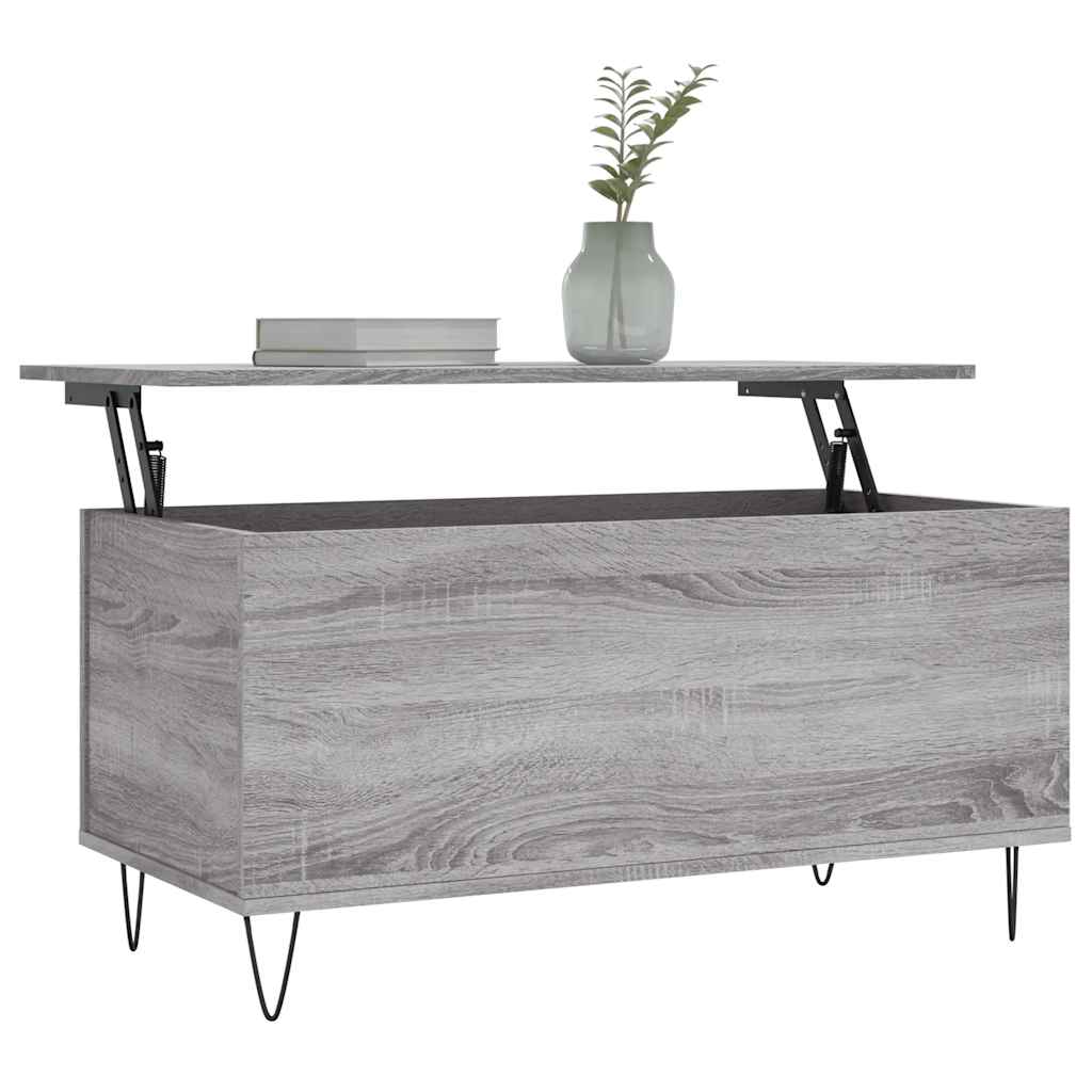 Tavolino Salotto Grigio Sonoma 90x44,5x45 cm Legno Multistrato | homemem39