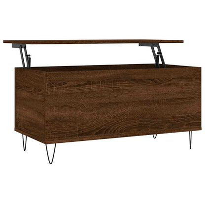 Tavolino Salotto Rovere Marrone 90x44,5x45 cm Legno Multistrato | homemem39