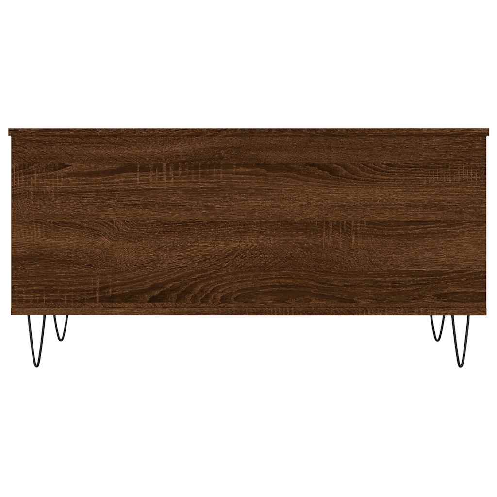 Tavolino Salotto Rovere Marrone 90x44,5x45 cm Legno Multistrato | homemem39