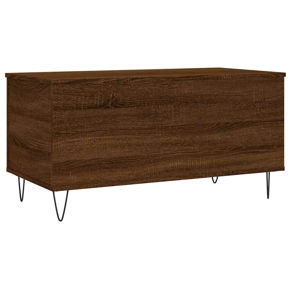 Tavolino Salotto Rovere Marrone 90x44,5x45 cm Legno Multistrato | homemem39