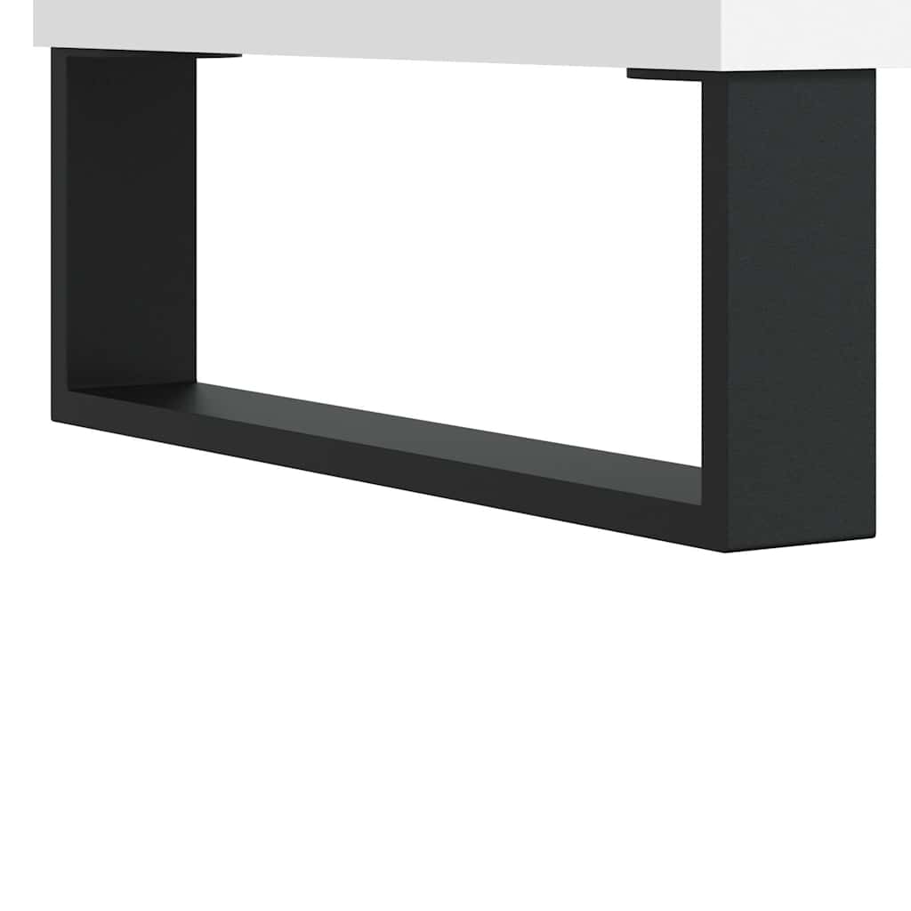 Tavolino da Salotto Bianco 90x44,5x45 cm in Legno Multistrato | homemem39