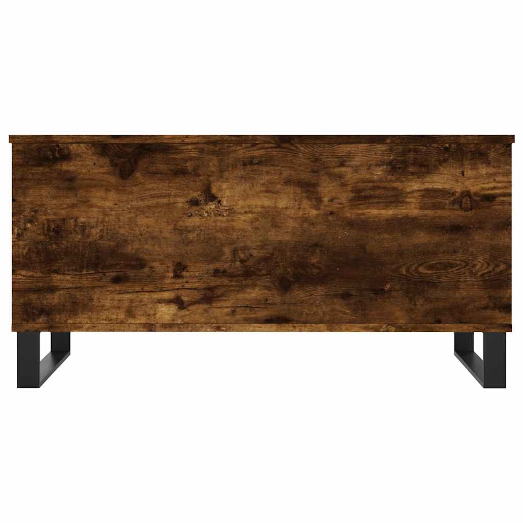 Tavolino da Salotto Rovere Fumo 90x44,5x45 cm Legno Multistrato | homemem39