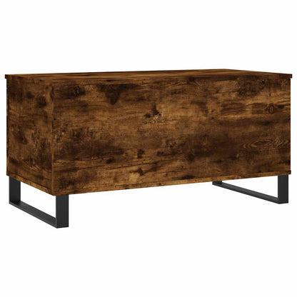 Tavolino da Salotto Rovere Fumo 90x44,5x45 cm Legno Multistrato | homemem39