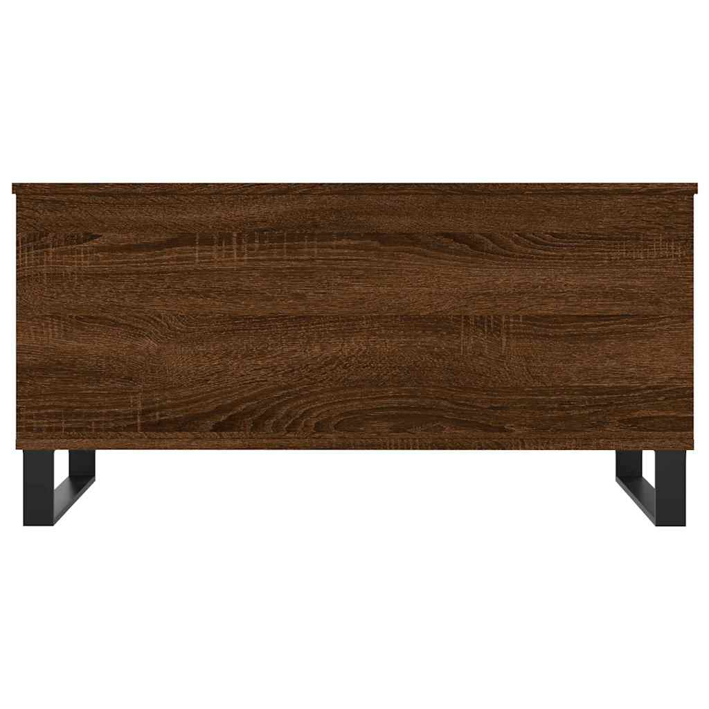 Tavolino Salotto Rovere Marrone 90x44,5x45 cm Legno Multistrato | homemem39
