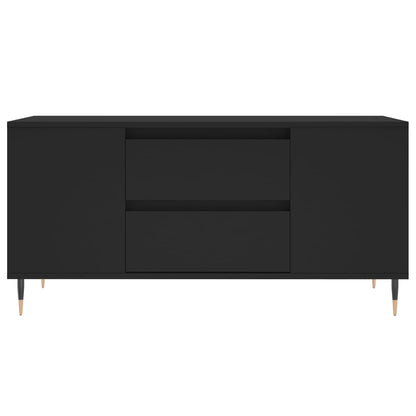 Tavolino da Salotto Nero 102x44,5x50 cm in Legno Multistrato | homemem39
