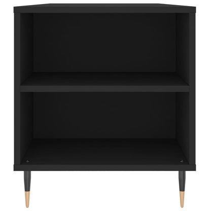 Tavolino da Salotto Nero 102x44,5x50 cm in Legno Multistrato | homemem39