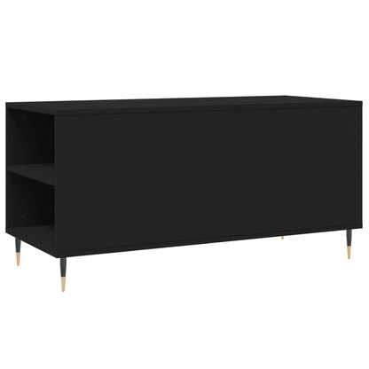 Tavolino da Salotto Nero 102x44,5x50 cm in Legno Multistrato | homemem39