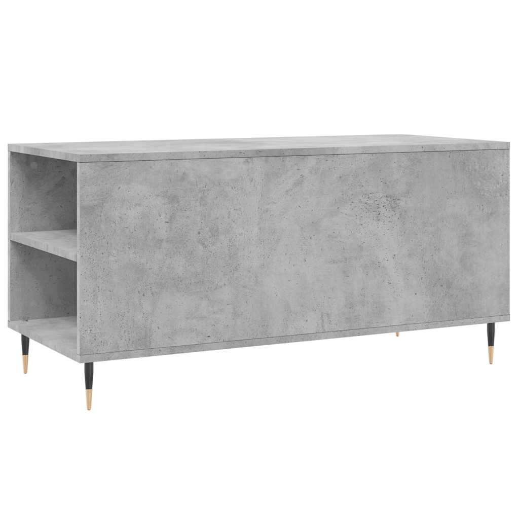 Tavolino Salotto Grigio Cemento 102x44,5x50cm Legno Multistrato | homemem39