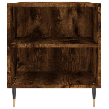 Tavolino da Salotto Rovere Fumo 102x44,5x50cm Legno Multistrato | homemem39