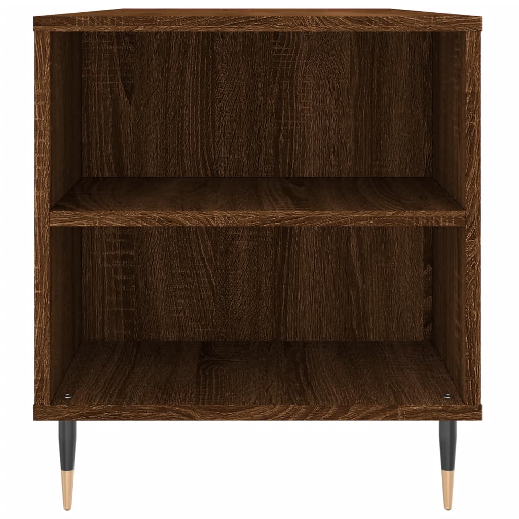 Tavolino Salotto Rovere Marrone 102x44,5x50cm Legno Multistrato | homemem39