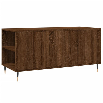 Tavolino Salotto Rovere Marrone 102x44,5x50cm Legno Multistrato | homemem39