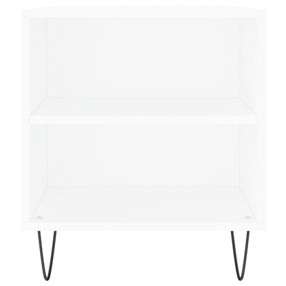 Tavolino da Salotto Bianco 102x44,5x50 cm in Legno Multistrato | homemem39