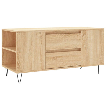 Tavolino Salotto Rovere Sonoma 102x44,5x50 cm Legno Multistrato | homemem39