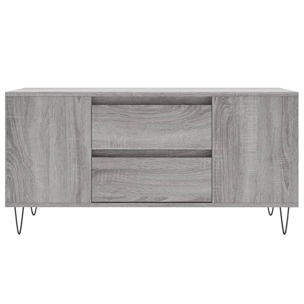 Tavolino Salotto Grigio Sonoma 102x44,5x50 cm Legno Multistrato | homemem39