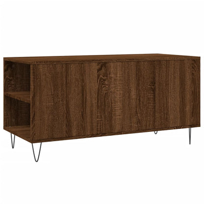 Tavolino Salotto Rovere Marrone 102x44,5x50cm Legno Multistrato | homemem39
