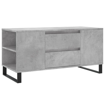 Tavolino Salotto Grigio Cemento 102x44,5x50cm Legno Multistrato | homemem39